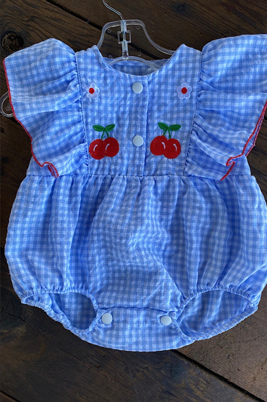 Cherries and flowers Baby Romper