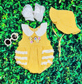 Checkered Flower Romper